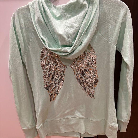 Mint Green Victoria Secret zip-up Jacket - Picture 3 of 4